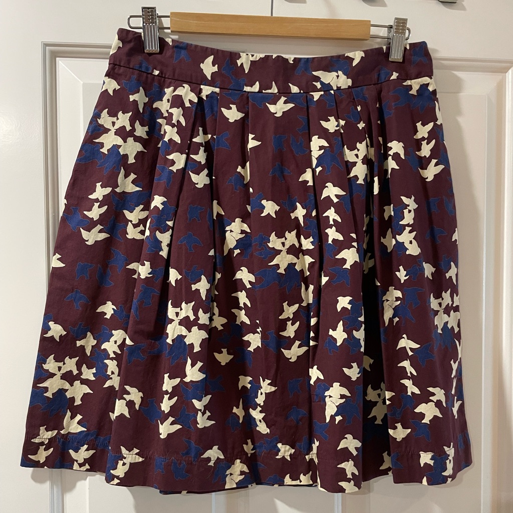 EcoFriendly 100 Cotton Pleated Skirt By Australian Brand Cue